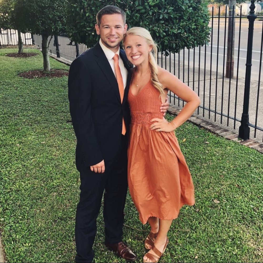 Burnt orange dress